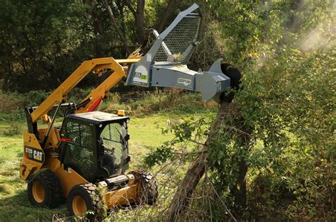 brown tree cutter skid steer|tree saw attachment skid steer.